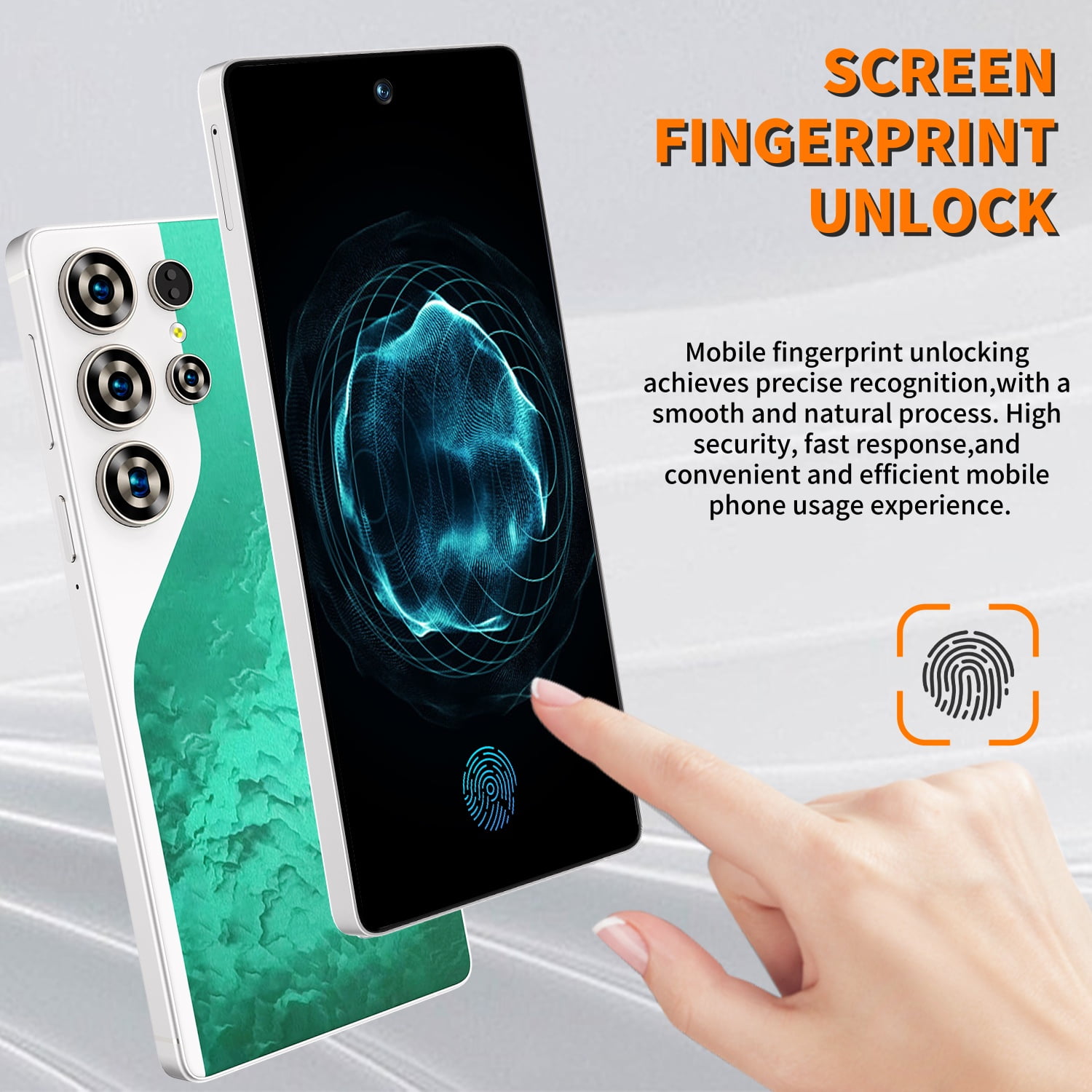 C26 Cell Phone,5G Unlocked Phones with Built-in Pen,Android 15 Smartphone 8GB+256GB Storage,6.8" FHD+ 120Hz Display,108MP Camera,6800mAh Battery,Dual SIM Face ID GPS