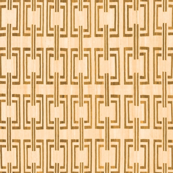 Ahgly Company Indoor Square Solid Orange Modern Area Rugs, 7' Square