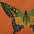 thumbnail image 2 of 16" x 16" Simply Daisy Colorful Swallowtail Indoor/Outdoor Pillow, Perfect Orange Qty 1, 2 of 6