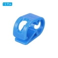 thumbnail image 3 of Uxcell Plastic Tube Tubing Clamps, 2Pcs 1/8" - 5/32" Tube OD Adjustable Precise Flow Control Hose Clamp Blue, 3 of 6