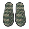 thumbnail image 1 of Balery Jungle Green Camo USA Flag Pantuflas de Casa de Felpa Silenciosas con Diseño Estampado, Zapatillas Cómodas Antideslizantes de Algodón para Interior-Large, 1 of 8