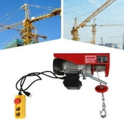 Electric Hoist/Winch Lift 110-lb Pulley /220-Lb w/ 2 Lifting Straps 480W 110V