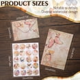 thumbnail image 2 of sixwipe 92 Pcs Watercolor Stationery Set with Envelopes, Lined with Adhesive Seal, Floral Butterfly Pattern, Multicolor, 2 of 7