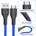 thumbnail image 6 of Aioneus 4ft USB Type C Cable, USB-C to USB Data Sync Charger Cable Cord Compatible with Samsung , Blue, 6 of 9