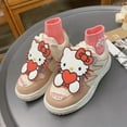 thumbnail image 4 of Sanrios Hellokittys Cinnamoroll My Melody Kuromi zapatillas para niños zapatillas luminosas de dibujos animados zapatos planos casuales zapatos versátiles de caña alta, 4 of 5