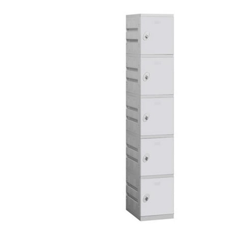 Salsbury Five Tier Plastic Locker - Gray