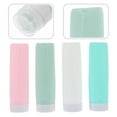 thumbnail image 3 of GOOHOCHY 4 botellas de cosméticos creativas, reutilizables, para viajes, para exteriores (colores surtidos), 3 of 7