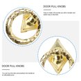 thumbnail image 2 of Miangastore Drawer Knobs Golden Ring Shape 10Pcs 1.5X1.3X0.8In, 2 of 8