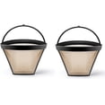 thumbnail image 1 of YSTIANN 2 packs Coffee Maker Reusable Filter - #4 Cone Style Permanent Basket Replacement Accessory for Ninja Coffee Brewers WJ94-2858, 1 of 7