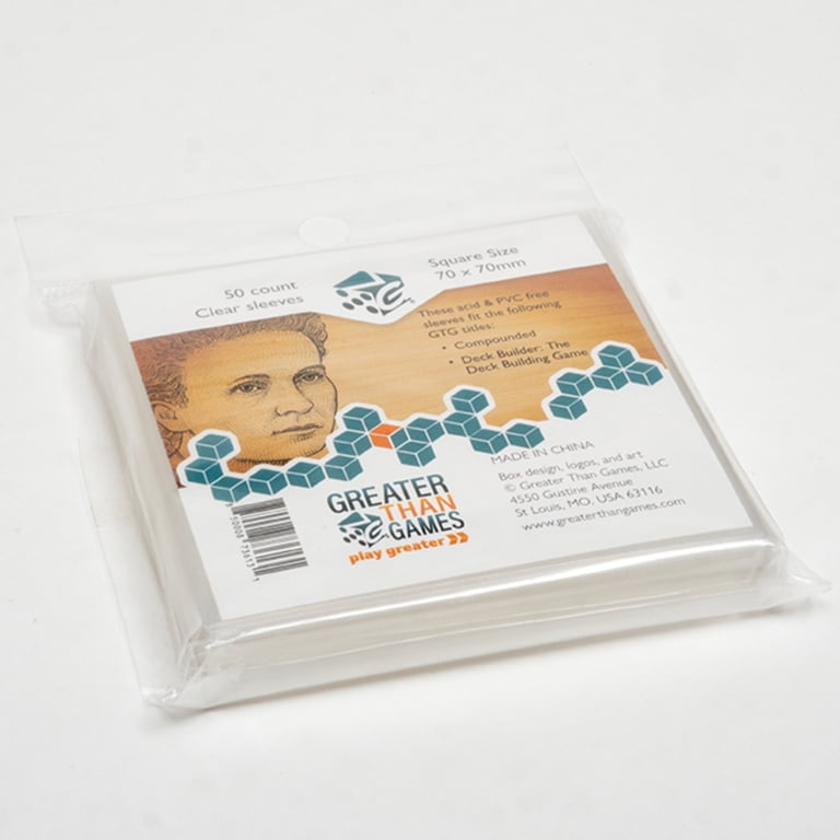 square card sleeves Sleeve Kings Sleeves: Small (70x70mm, 110 Count) reflective matte treatment Phantom Sleeves: Aqua Size (80mm