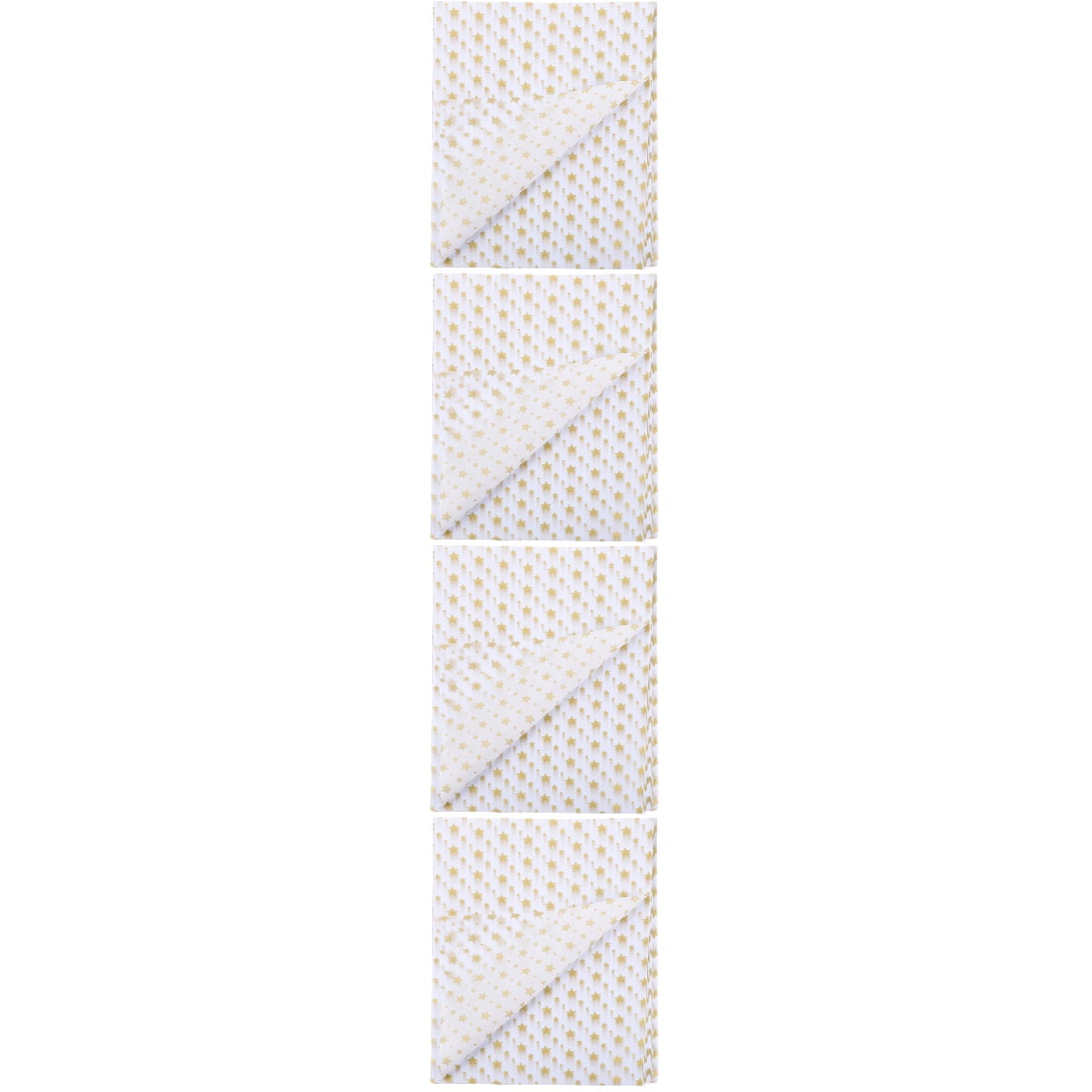 4 Pack Metallic Tissue Paper Wrapping Simple Color Present Wrapper Child