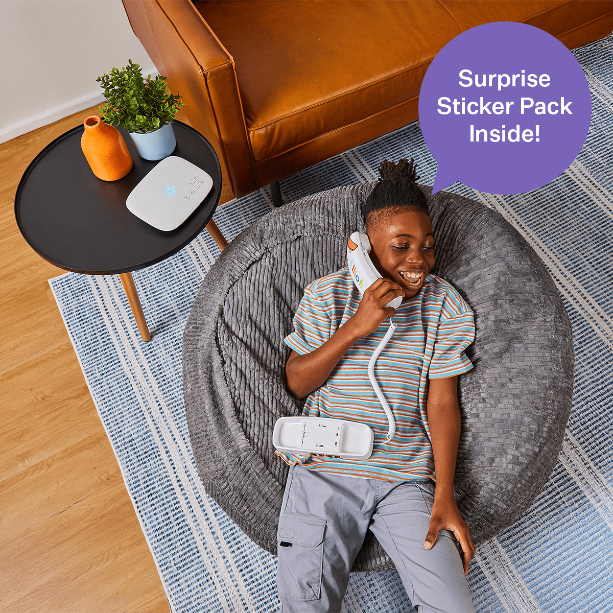 MyPhone by Ooma Safe Phone Service For Kids. Includes Green Phone. Unlimited distraction-free calling, Trusted Circle, Quiet Hours, address‑based 911.
