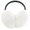 White, variant on Plush Winter Earmuffs for Women Men Adjustable Faux Fur Fluffy Ear Muffs Foldable Furry Cute Ear Warmers for Cold Outdoor Black One Size