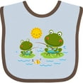 thumbnail image 3 of Inktastic Fishing Frogs Cute Fisherman Boys Baby Bib, 3 of 4