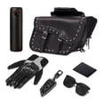 thumbnail image 4 of Dream Apparel Motorcycle Saddle Bags PU Leather Motorcycle Luggage Bag For Softails Sportsters and Choppers Waterproof Luggage Bags For Motorcycle, 4 of 6