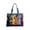 Colorful Cats, variant on Women's Animal Floral Quilted Canvas Tote Bag Multi Size Large Capacity Reusable Shoulder Handbag For Work Shopping Travel