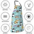 thumbnail image 5 of Naloa Dogs Apron Kitchen Aprons with Pockets for Women Men Chef, 5 of 8