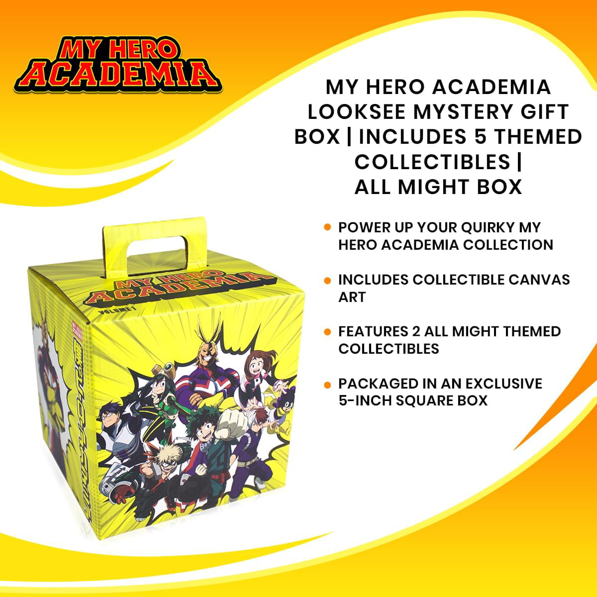  My Hero Academia LookSee Mystery Gift Box, Includes 5 Themed  Collectibles