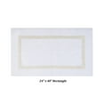 thumbnail image 4 of Better Trends 3 Piece Bathroom Rug Set 100% Cotton Tufted Bath Rug Soft Absorbent, Reversible Machine Washable Bathmat for Bathroom Decor, Laundry Room Hotel Collection - White/Ivory, 4 of 7