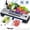 Silver/Black, variant on FETERVIC 8 in 1 Vacuum Sealer Machine, 90KPA 130W Sealer with Built-in Cutter, LED Display, 6 Sealing Modes, 20Pcs Seal Bags for Home Storage