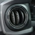 thumbnail image 5 of TINKI 12 Pcs for Tacoma 2015 2016 2017 2018 2019 2020 2021 2022 2023 Soft Carbon Fiber 3D Sticker Center Air Conditioning Vent Frame Trim Cover Interior Car Accessories, 5 of 7