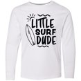 thumbnail image 3 of Inktastic Little Surf Dude with Surfboard Long Sleeve Youth T-Shirt, 3 of 5