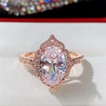 thumbnail image 3 of EOEMY Luxury Women Cubic Zircon Ring Anniversary Rose Gold Plated Jewelry Sz 6-10-6, 3 of 6