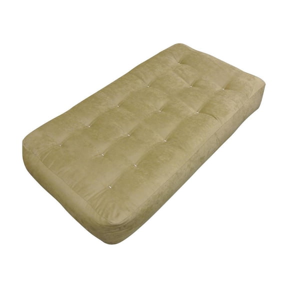6 Inch Futon Mattress - Microfiber Chair Pad - Firm Support - Chocolate Color - Home Furniture