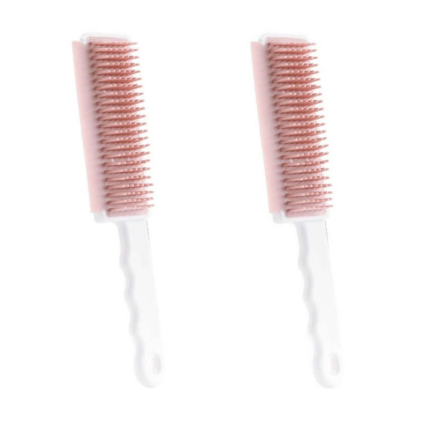 Cepillo de masaje para baño para mascotas - Cepillo de 2 paquetes para depilación y limpieza con cerdas suaves, 4 opciones de color