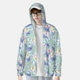 thumbnail image 4 of Haiem Colorful Butterfly UPF 50+ Fishing Shirts for Men Long Sleeve UV Sun Protection Hoodie Non-Mask Outdoor Hiking Shirts, 4 of 9