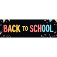 thumbnail image 4 of Colorful Back to School Themed Banner with Alarm Clock Pencils and Compass Background Decorations for School Events Classroom Decorations Photo Props and Party Supplies, 4 of 4
