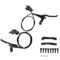 thumbnail image 2 of Bike Disc Brake Set, Mountain Bike Hydraulic Disc Brake Kit 4 Piston Hydraulic Disc Brake Bike CNC Bilateral Oil Brake with 160mm Rotor Disc Suitable for Most Model on the Market, 2 of 7