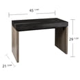 thumbnail image 6 of SEI Furniture Hapsford Engineered Wood Writing Desk in Black/Natural, 6 of 9