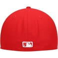 thumbnail image 4 of Men's New Era Red New York Yankees White Logo 59FIFTY Fitted Hat, 4 of 5