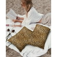 thumbnail image 3 of Outdoor Throw Pillow Cover Wild Animals Leopard Skin Texture Waterproof Cushion Covers 2 Pack Points on Brown Pillow Cases Home Decoration for Patio Garden Couch Sofa, 3 of 6