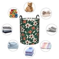 thumbnail image 2 of Lilies Flowers Green Laundry Basket, Laundry Hamper Waterproof Laundry Bag Clothes Hamper Laundry Bin with Handles for Bedroom, Living Room, Kids Room-#, 2 of 5