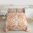 thumbnail image 2 of Manfei Southwestern Aztec 2pcs Bedding Comforter Set for Female Men,Bohemian Theme Twin Comforter Sets,Tribal Aztec Breathable Bedding Set,Lightweight Room Decor,Reversible, 2 of 8