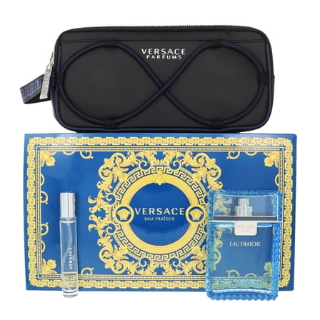 VERSACE EAU FRAICHE by Versace 3 PIECE GIFT SET - 3.4 OZ EAU DE TOILETTE SPRAY