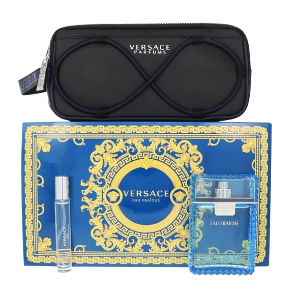 VERSACE EAU FRAICHE by Versace 3 PIECE GIFT SET - 3.4 OZ EAU DE TOILETTE SPRAY