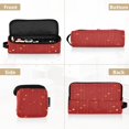 thumbnail image 5 of Hair Tool Organizer Bag with Heat Resistant Mat Removable Travel Storage Case for Hot Air Brushes Curling Irons Arranged Orange Hearts, 5 of 8