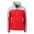 thumbnail image 2 of Women's Cutter & Buck  Crimson Tuskegee Golden Tigers Charter Eco Recycled Half-Zip Anorak Jacket, 2 of 3