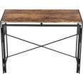 thumbnail image 5 of FurnitureR Minimalist Laptop Desk, Simple Computer Writing Desk with Sturdy Metal Frame, Modern Foldable Workstation for Home Office, Study, or Small Spaces, 5 of 18