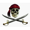 Pirate Skull & Swords Halloween - Edible Cake/Cupcake Party Topper!!!
