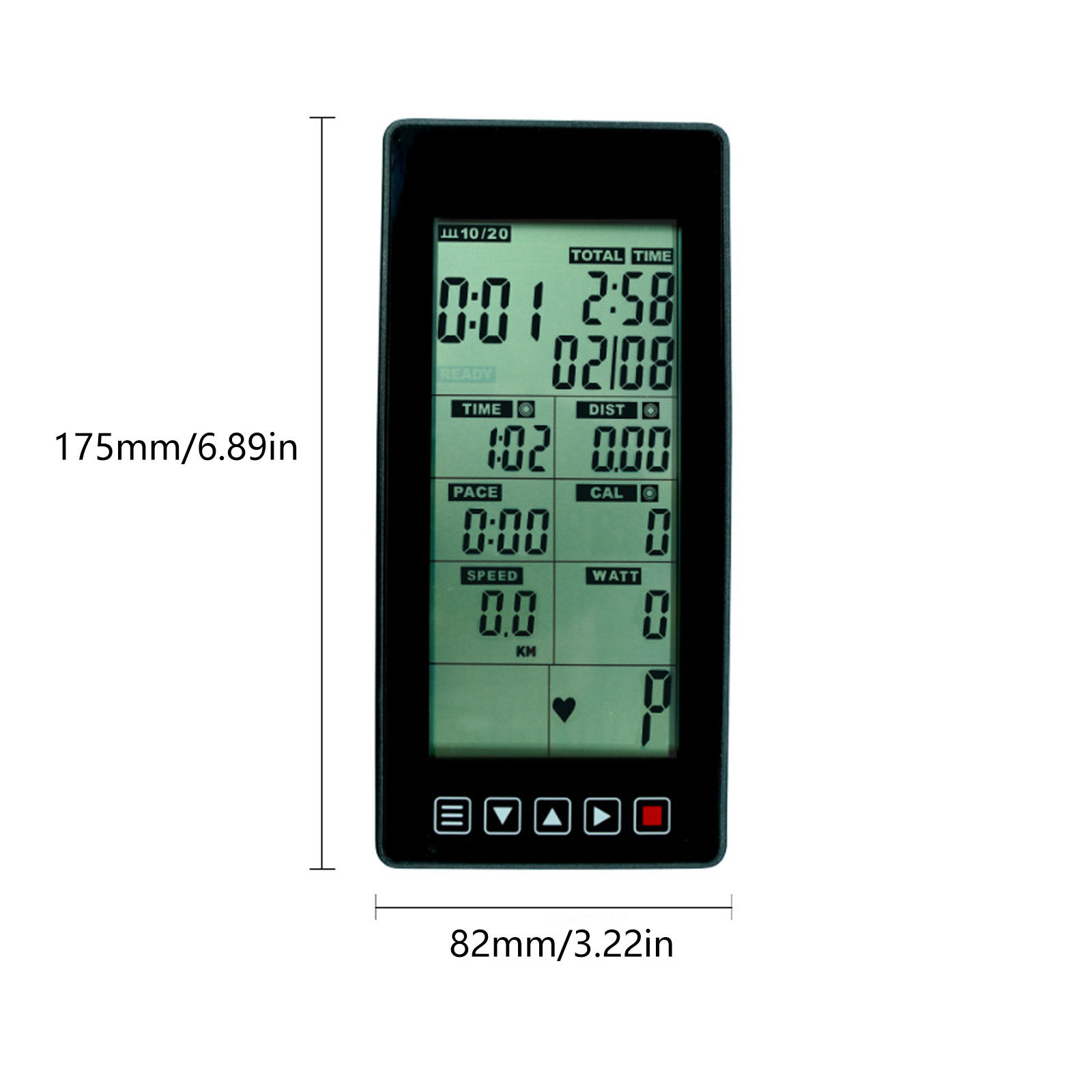 Heart Rate Monitor Exercise Bike Computer Speed Distance Calorie Trackers For Indoor Cycling Bike And Gym Equipment
