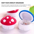 thumbnail image 5 of Zcyifa cute jewelry box 2pcs Single Ring Jewelry Boxes Mushroom Shape Jewelry Boxes Rings Storage Case, 5 of 10