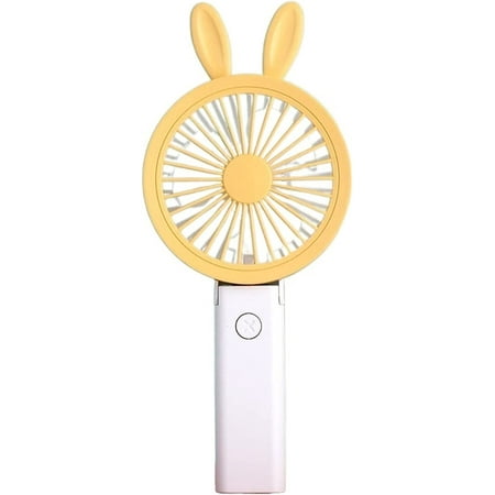 

Egebert Fan Folding Small Fan Cartoon USB Mini Fan with Charging Neck Fan Handheld Fan (Color : 1)