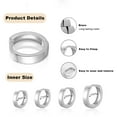 thumbnail image 3 of APSVO 4 Pairs Silver Hoop Earrings for Women Small Huggie Cartilage Post Hypoallergenic Earrings Set for Multiple Piercing Birthday Valentines Day Jewelry Gifts Her Teen Mom Wife Lady Adults Ideas, 3 of 5