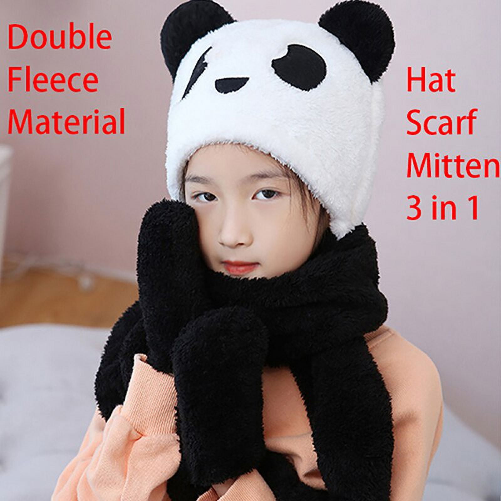 Roblox Panda Beanies In Winter Animal Hat Scarf Mitten Combo Panda - Main Image