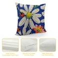 thumbnail image 4 of Chilfamy Decorative Square Throw Pillow Covers Daisies and Ladybugs Couch Sofa Bed Pillow Covers Cushion Cases  Multi-Size, 4 of 5