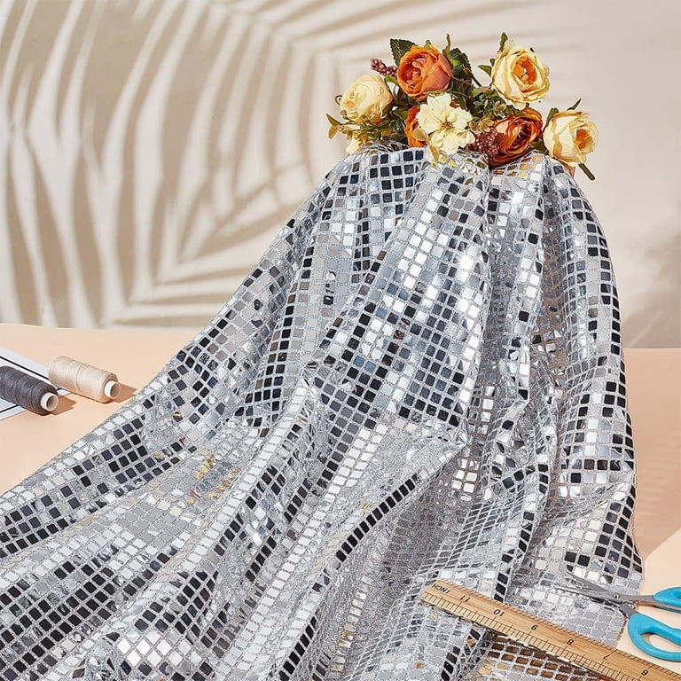 silver dress fabric Top-Rated Silver Glitter Fabric: Lurex Bonding Spandex Knit by the Yard for  Evening Gowns, Costumes & Backdrops, Prom Dresses and Garments